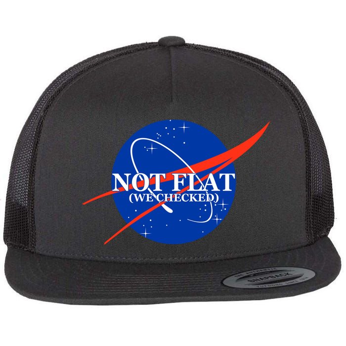 Not Flat We Checked Nasa Anti Flat Earth Flatbill Hat