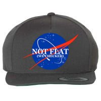 Not Flat We Checked Nasa Anti Flat Earth Wool Snapback Cap