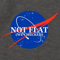 Not Flat We Checked Nasa Anti Flat Earth Vector Backpack