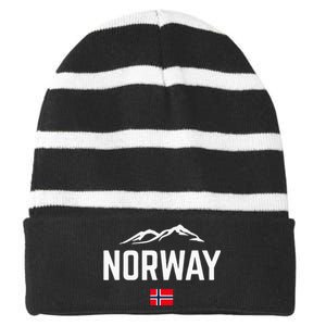 NORWAY Flag   Wo   NORWAY Striped Beanie with Solid Band