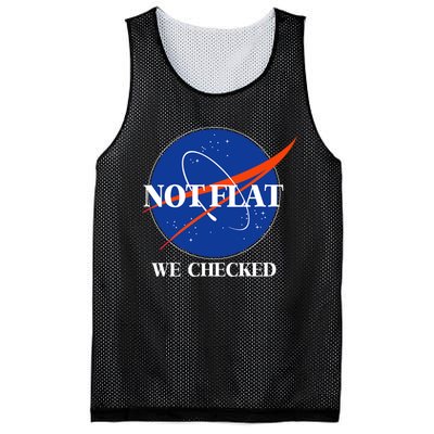 Not Flat We Checked Earth Is Flat Funny Conspiracy Flat Society Mesh Reversible Basketball Jersey Tank