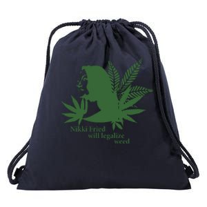 Nikki Fried Will Legalize Weed Drawstring Bag