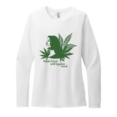 Nikki Fried Will Legalize Weed Womens CVC Long Sleeve Shirt