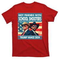 Not Friends With School Shooters Trump Vance 2024 Funny T-Shirt