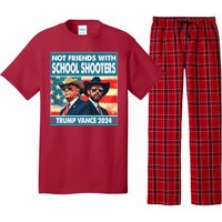 Not Friends With School Shooters Trump Vance 2024 Funny Pajama Set