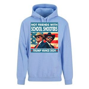 Not Friends With School Shooters Trump Vance 2024 Funny Unisex Surf Hoodie