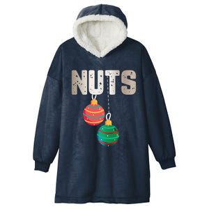 Nuts Funny Xmas Chestnuts Matching Couples Christmas Chest Cute Gift Hooded Wearable Blanket