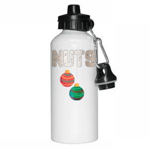 Nuts Funny Xmas Chestnuts Matching Couples Christmas Chest Cute Gift Aluminum Water Bottle