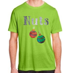 Nuts Funny Xmas Chestnuts Matching Couples Christmas Chest Great Gift Adult ChromaSoft Performance T-Shirt