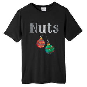 Nuts Funny Xmas Chestnuts Matching Couples Christmas Chest Great Gift Tall Fusion ChromaSoft Performance T-Shirt