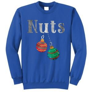 Nuts Funny Xmas Chestnuts Matching Couples Christmas Chest Great Gift Sweatshirt