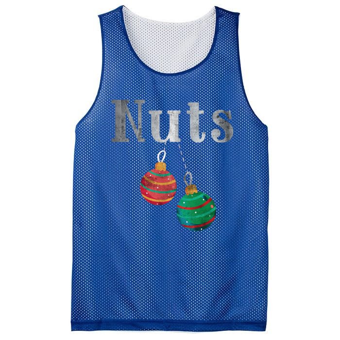 Nuts Funny Xmas Chestnuts Matching Couples Christmas Chest Great Gift Mesh Reversible Basketball Jersey Tank