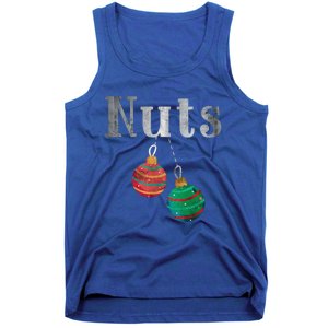 Nuts Funny Xmas Chestnuts Matching Couples Christmas Chest Great Gift Tank Top