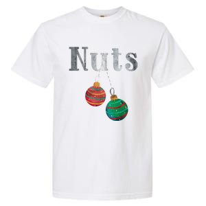 Nuts Funny Xmas Chestnuts Matching Couples Christmas Chest Great Gift Garment-Dyed Heavyweight T-Shirt