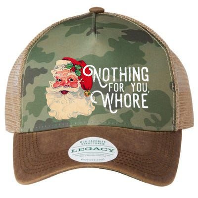 Nothing For You Whore Christmas Santa Legacy Tie Dye Trucker Hat