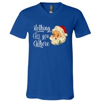 Nothing For You Whore Funny Santa Claus Christmas V-Neck T-Shirt