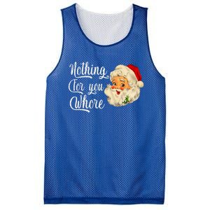 Nothing For You Whore Funny Santa Claus Christmas Mesh Reversible Basketball Jersey Tank