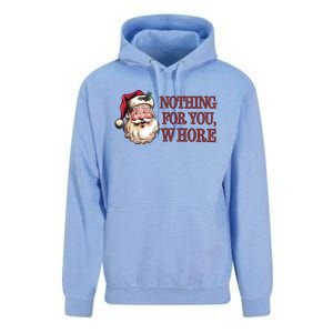 Nothing For You Whore Funny Santa Claus Christmas Unisex Surf Hoodie