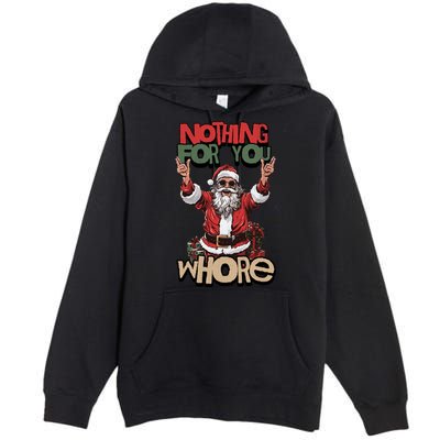 Not For You Whore Funny Santa Claus Premium Pullover Hoodie
