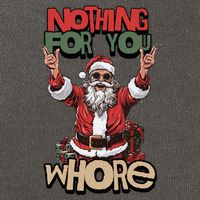 Not For You Whore Funny Santa Claus Cotton Canvas Backpack