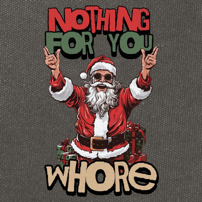 Not For You Whore Funny Santa Claus Cotton Canvas Backpack
