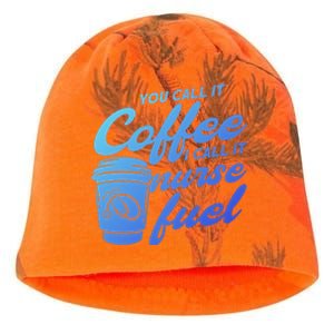 Nurse Fuel You Call It Coffee I Call It Nurse Fuel Funny Gift Kati - Camo Knit Beanie