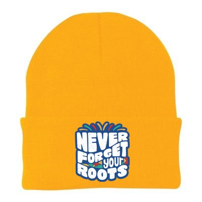 Never Forget Your Roots Black History Month Knit Cap Winter Beanie