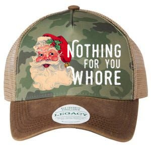 Nothing For You Whore Funny Santa Christmas Legacy Tie Dye Trucker Hat