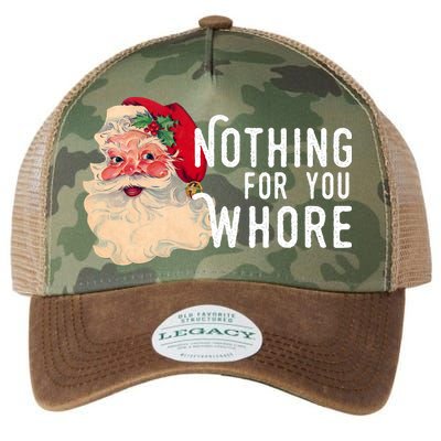 Nothing For You Whore Funny Santa Christmas Legacy Tie Dye Trucker Hat