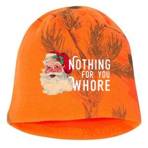 Nothing For You Whore Funny Santa Christmas Kati - Camo Knit Beanie