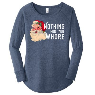 Nothing For You Whore Funny Santa Christmas Women's Perfect Tri Tunic Long Sleeve Shirt