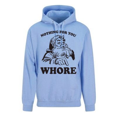 Nothing For You Whore Funny Christmas Santa Claus Unisex Surf Hoodie