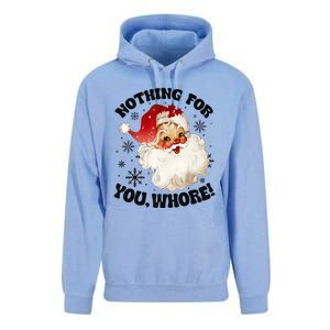 Nothing For You Whore Funny Santa Claus Christmas Unisex Surf Hoodie