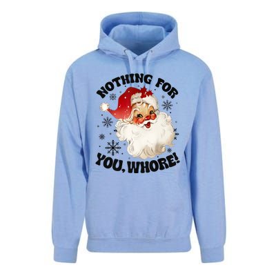 Nothing For You Whore Funny Santa Claus Christmas Unisex Surf Hoodie