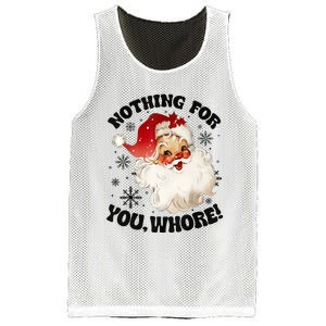 Nothing For You Whore Funny Santa Claus Christmas Mesh Reversible Basketball Jersey Tank