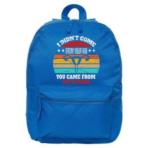 Not From Your Rib From My Uterus 16 in Basic Backpack