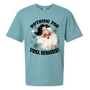 Nothing For You Whore Funny Santa Claus Christmas  Sueded Cloud Jersey T-Shirt