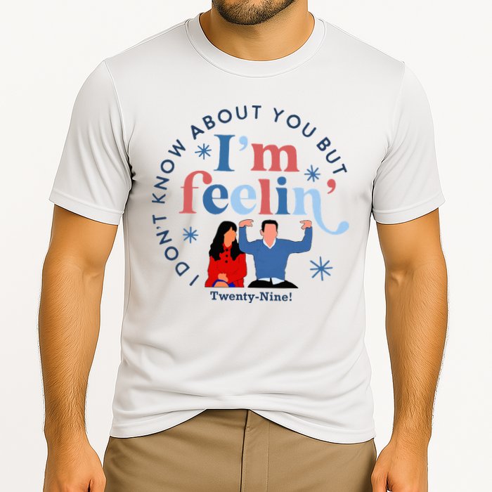New Girl 29 IM Feelin Twenty Nine Happy Birthday 29th Cooling Performance Crew T-Shirt