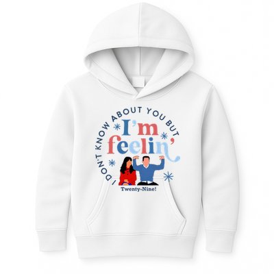 New Girl 29 IM Feelin Twenty Nine Happy Birthday 29th Kids Hoodie