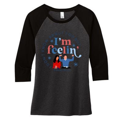 New Girl 29 IM Feelin Twenty Nine Happy Birthday 29th Women's Tri-Blend 3/4-Sleeve Raglan Shirt