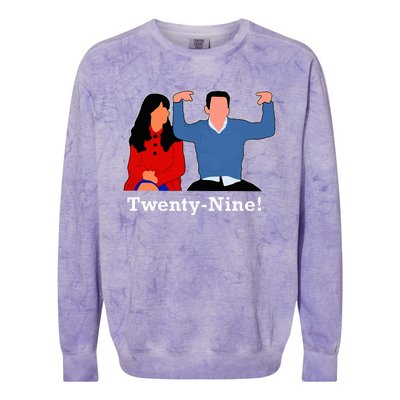 New Girl 29 IM Feelin Twenty Nine Happy Birthday 29th Cute Colorblast Crewneck Sweatshirt