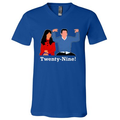 New Girl 29 IM Feelin Twenty Nine Happy Birthday 29th Cute V-Neck T-Shirt