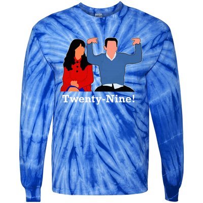 New Girl 29 IM Feelin Twenty Nine Happy Birthday 29th Cute Tie-Dye Long Sleeve Shirt