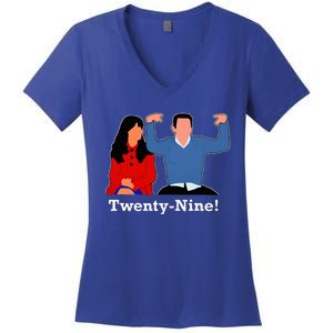 New Girl 29 IM Feelin Twenty Nine Happy Birthday 29th Cute Women's V-Neck T-Shirt