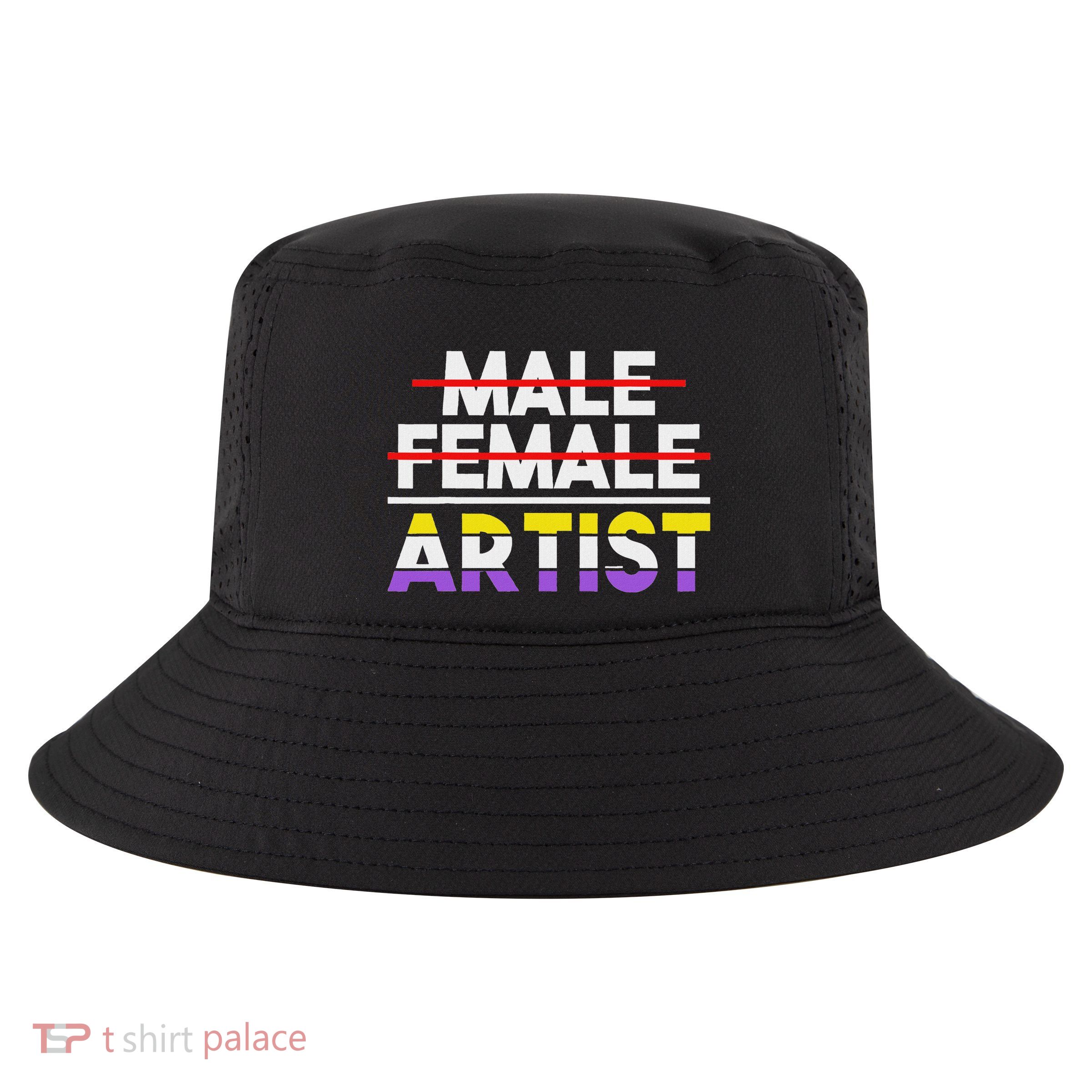 Non Gender Artist Non Binary Cool Comfort Performance Bucket Hat