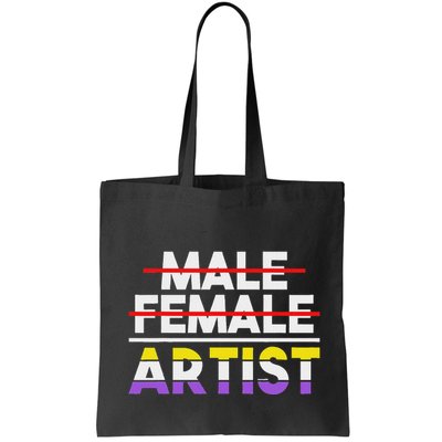 Non Gender Artist Non Binary Tote Bag