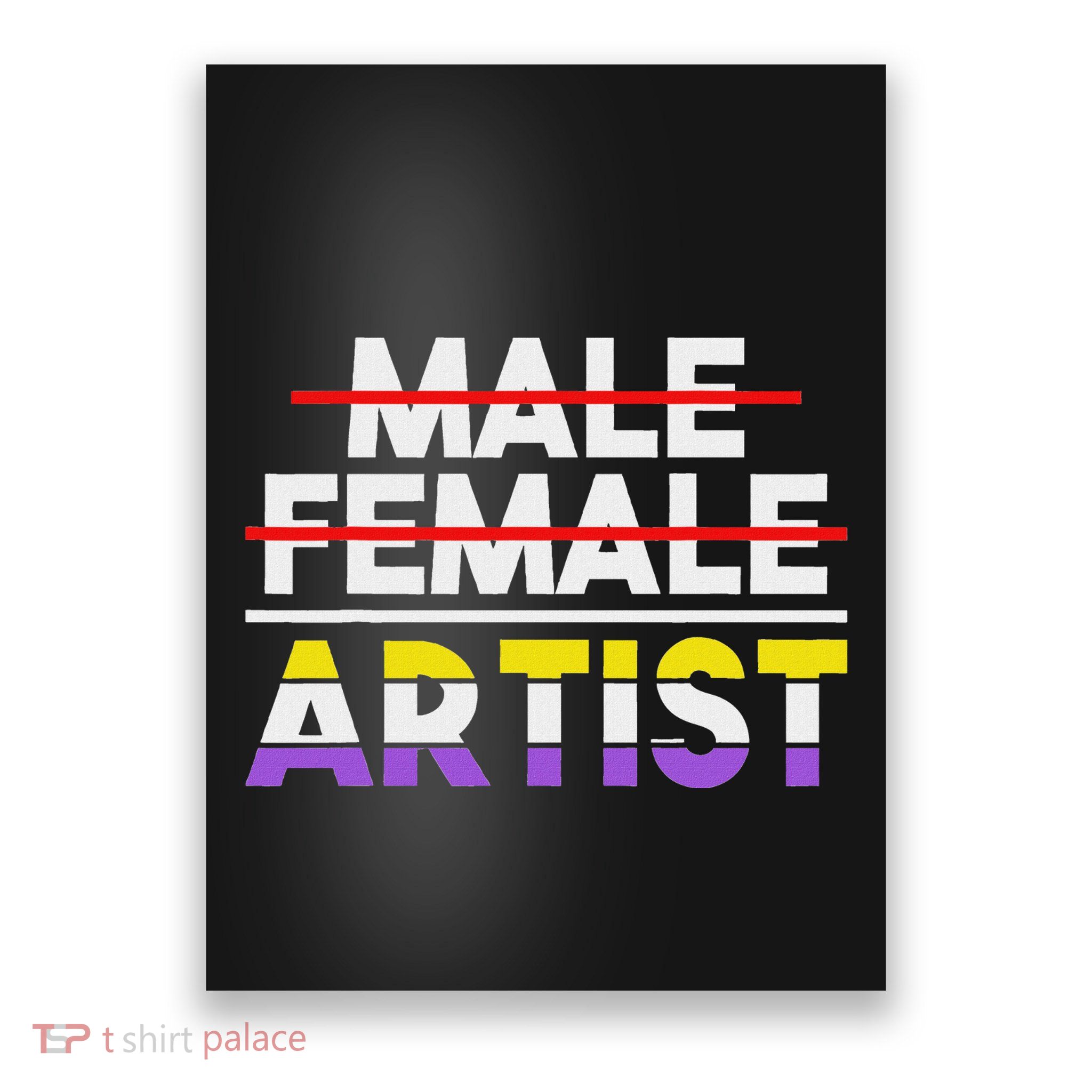 Non Gender Artist Non Binary Poster