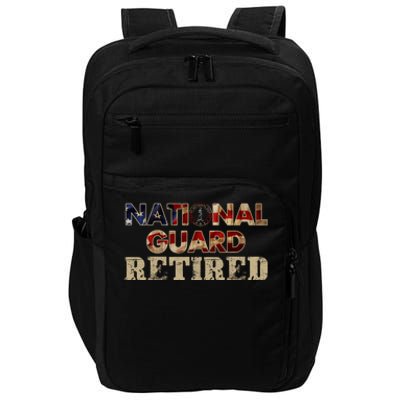 National Guard American Flag Proud Patriotic Impact Tech Backpack