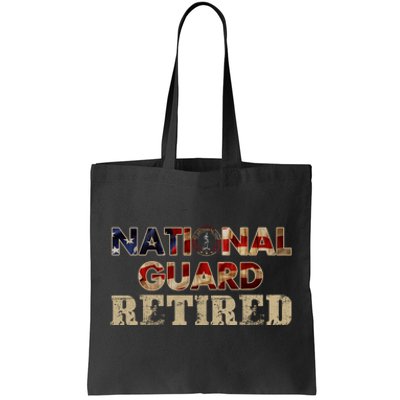 National Guard American Flag Proud Patriotic Tote Bag