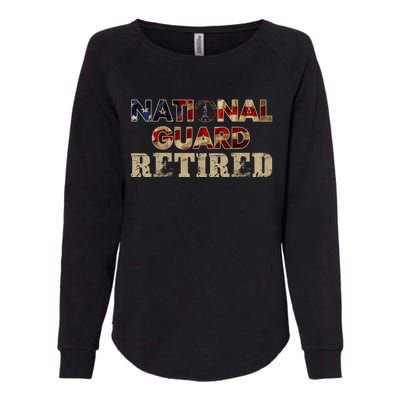 National Guard American Flag Proud Patriotic Womens California Wash Sweatshirt